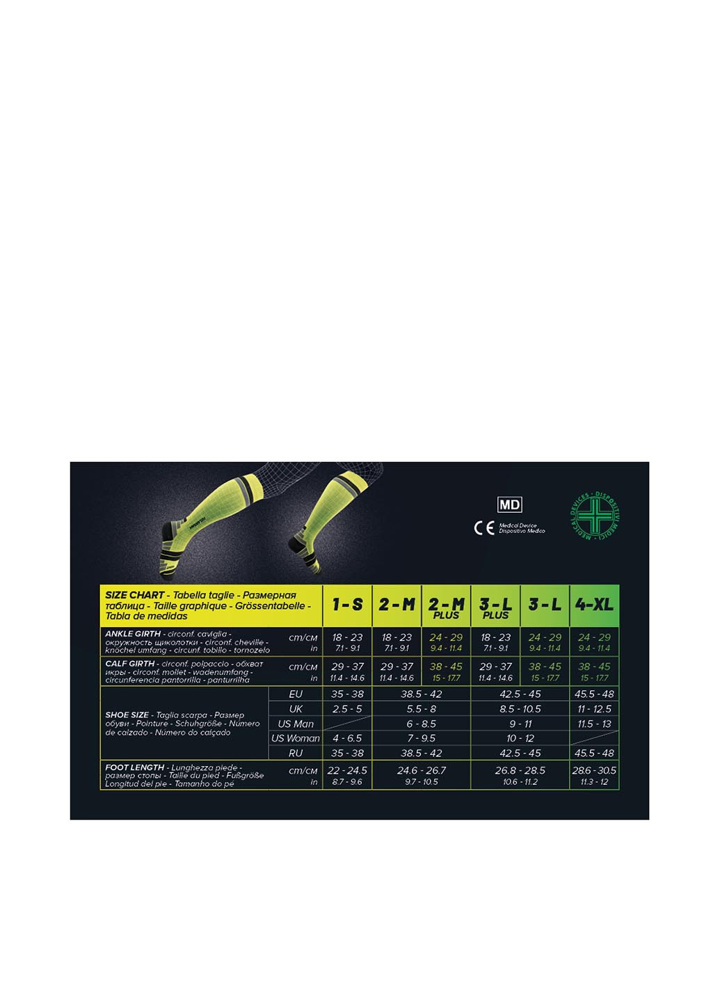 Спортивные компрессионные гольфы 1 класс компрессии 18 -22 мм рт.ст. 1 Relaxsan (256551741)