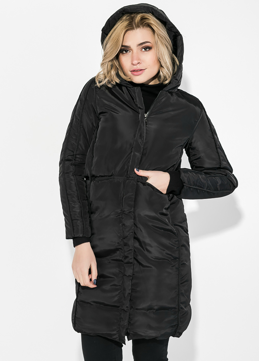 Черная зимняя куртка Time of Style
