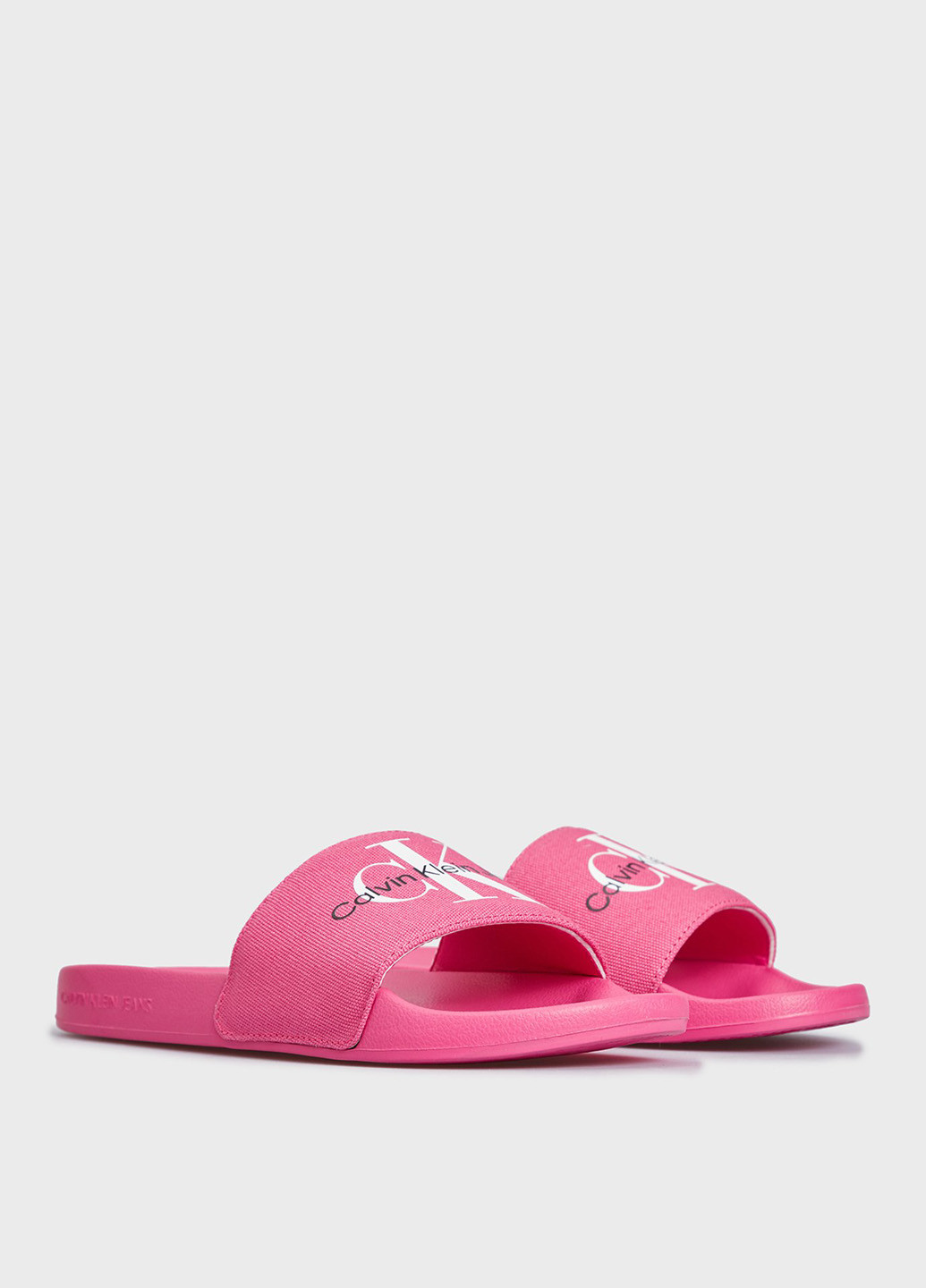Малиновые шлепанцы Calvin Klein Jeans