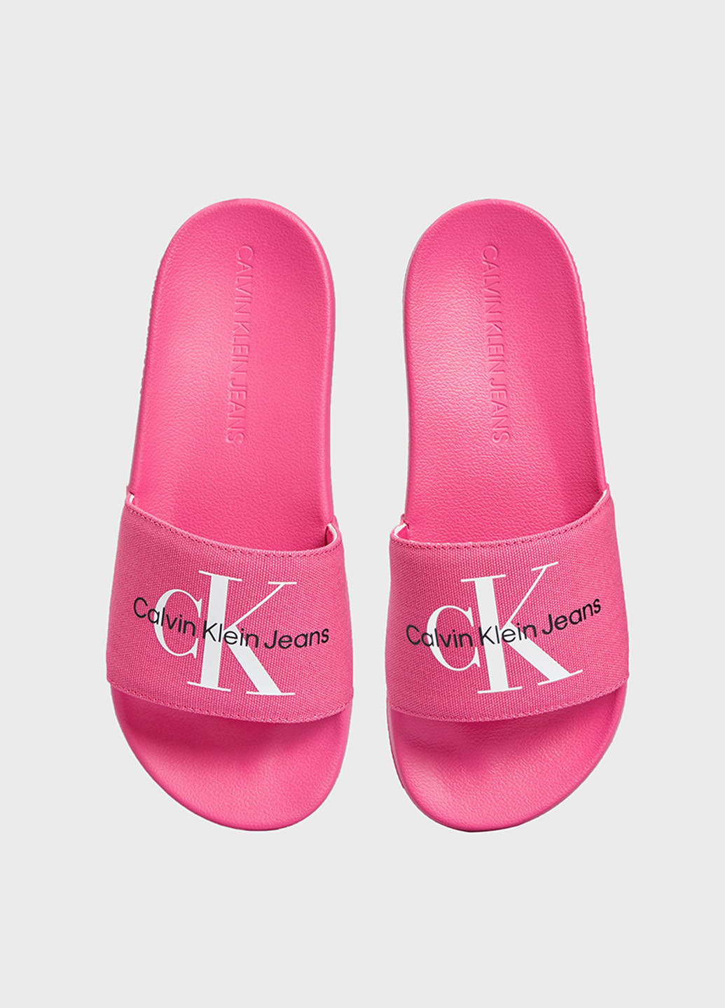 Малиновые шлепанцы Calvin Klein Jeans