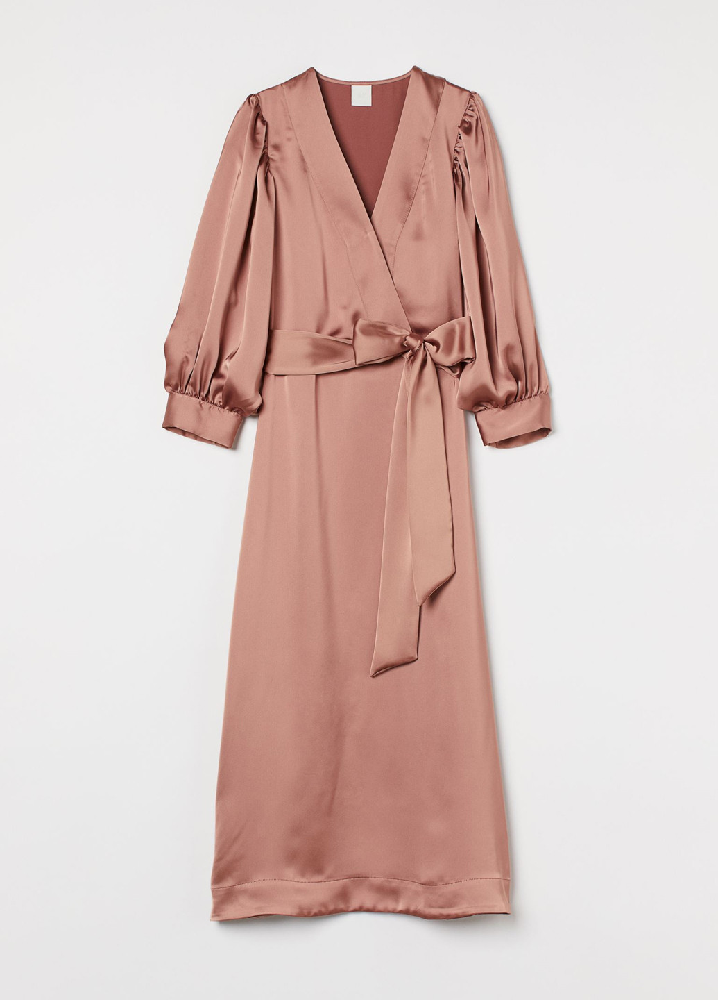 Рожево-коричнева кежуал, вечірня сукня H&M однотонна