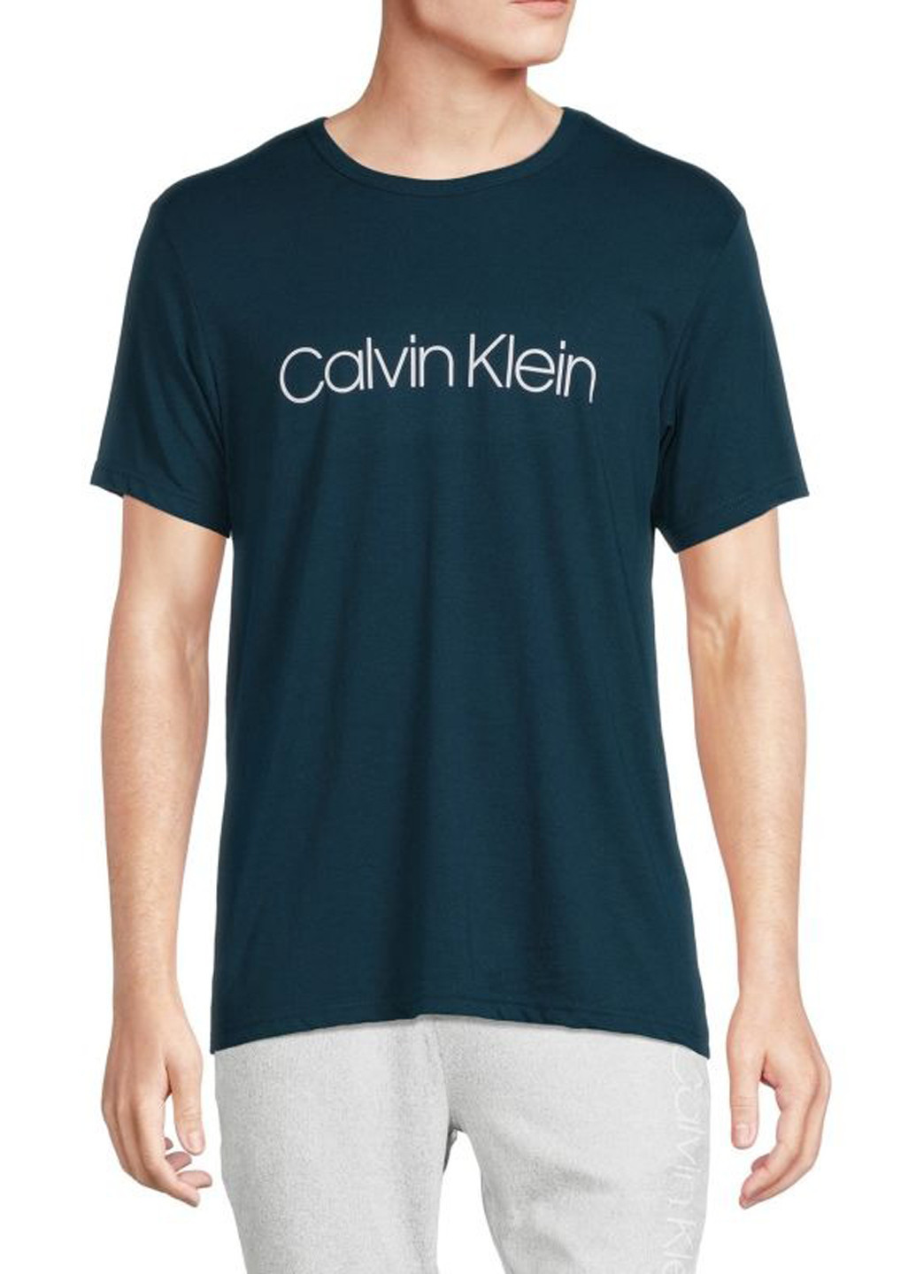Морской волны футболка Calvin Klein