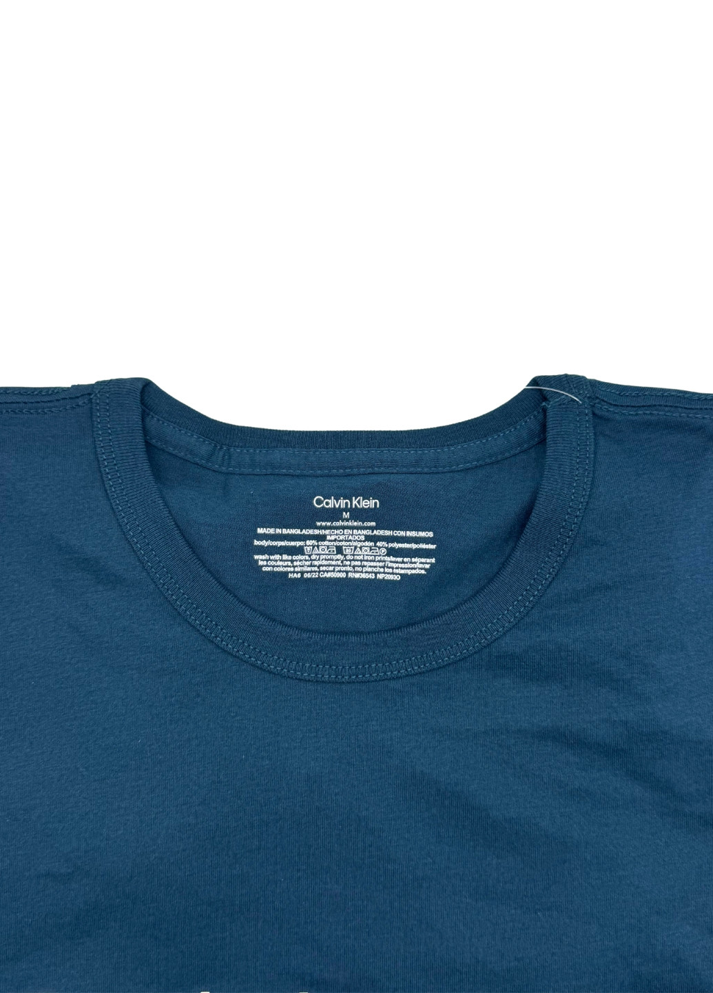 Морской волны футболка Calvin Klein