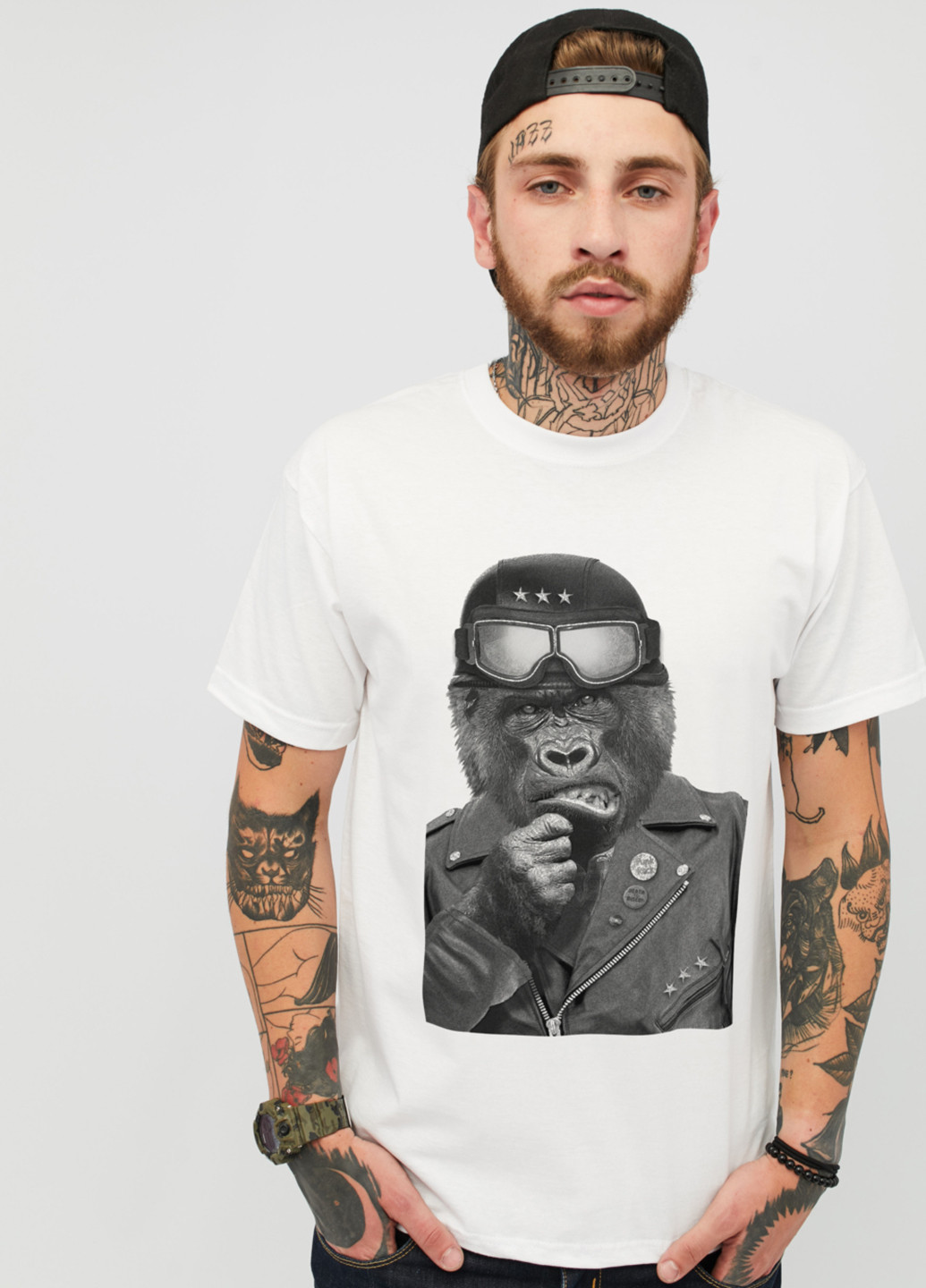 Біла футболка YAPPI