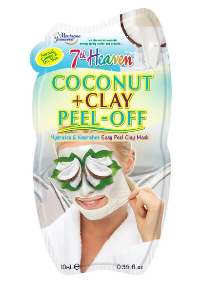 Маска-плівка для обличчя "Кокос і глина" Coconut & Clay Peel Off Mask 7th Heaven (250116068)
