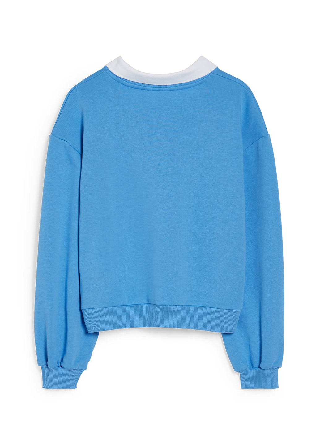 Голубой свитшот C&A надпись без декора (259204182)