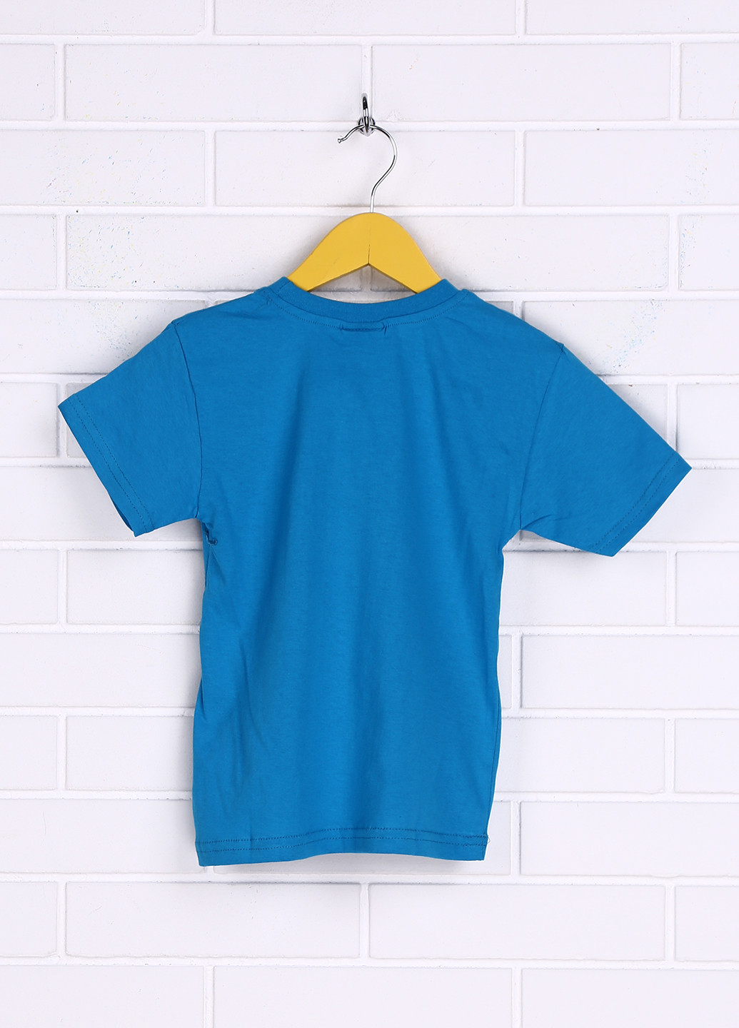 Голубая летняя футболка с коротким рукавом Enes
