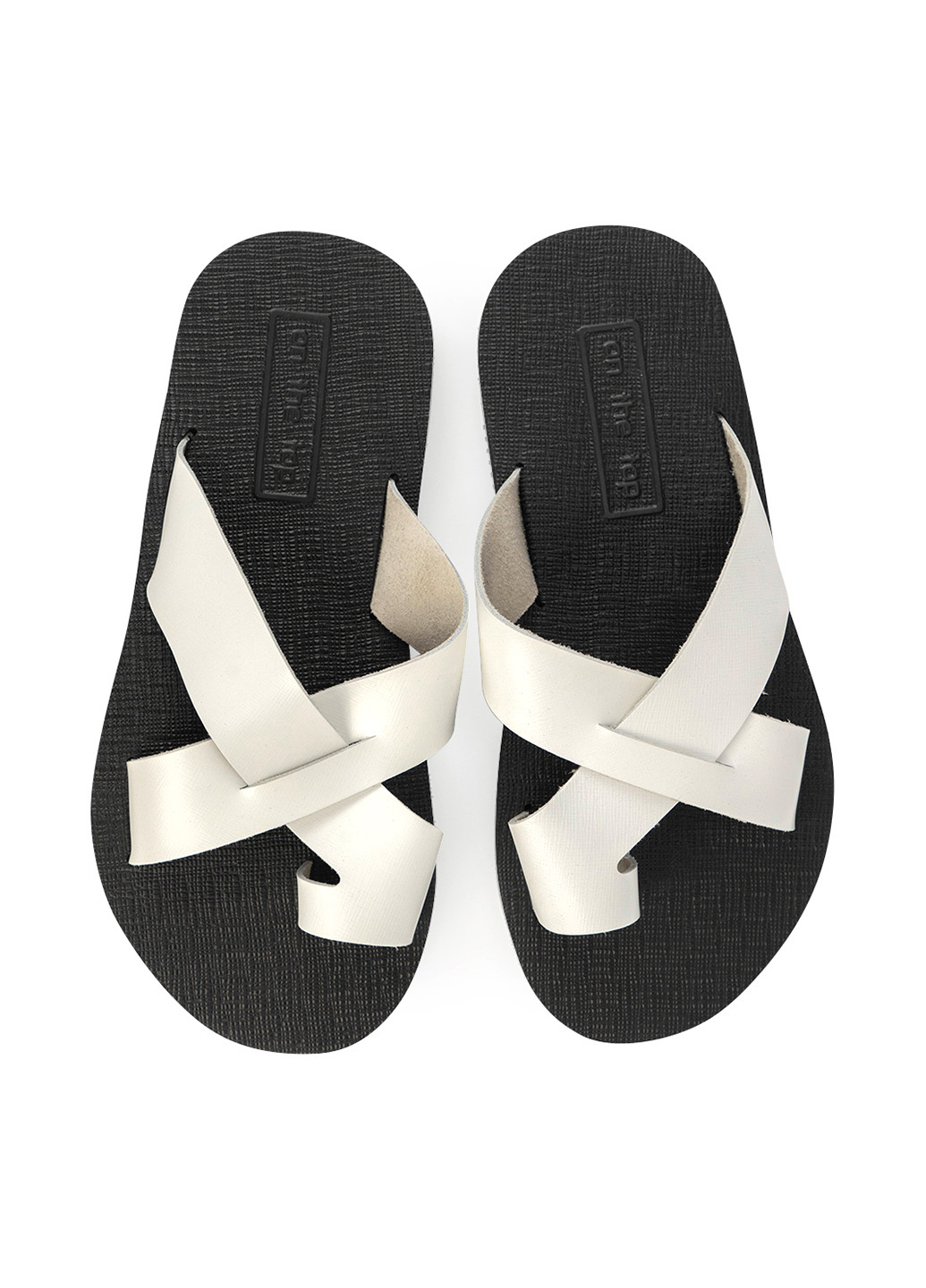 Белые кэжуал, пляжные шлёпанцы On The Top