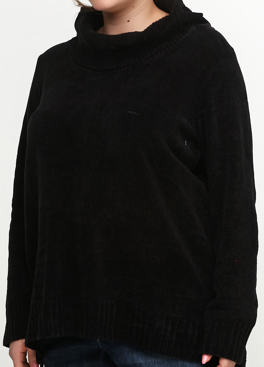 Черный демисезонный свитер хомут White Stag