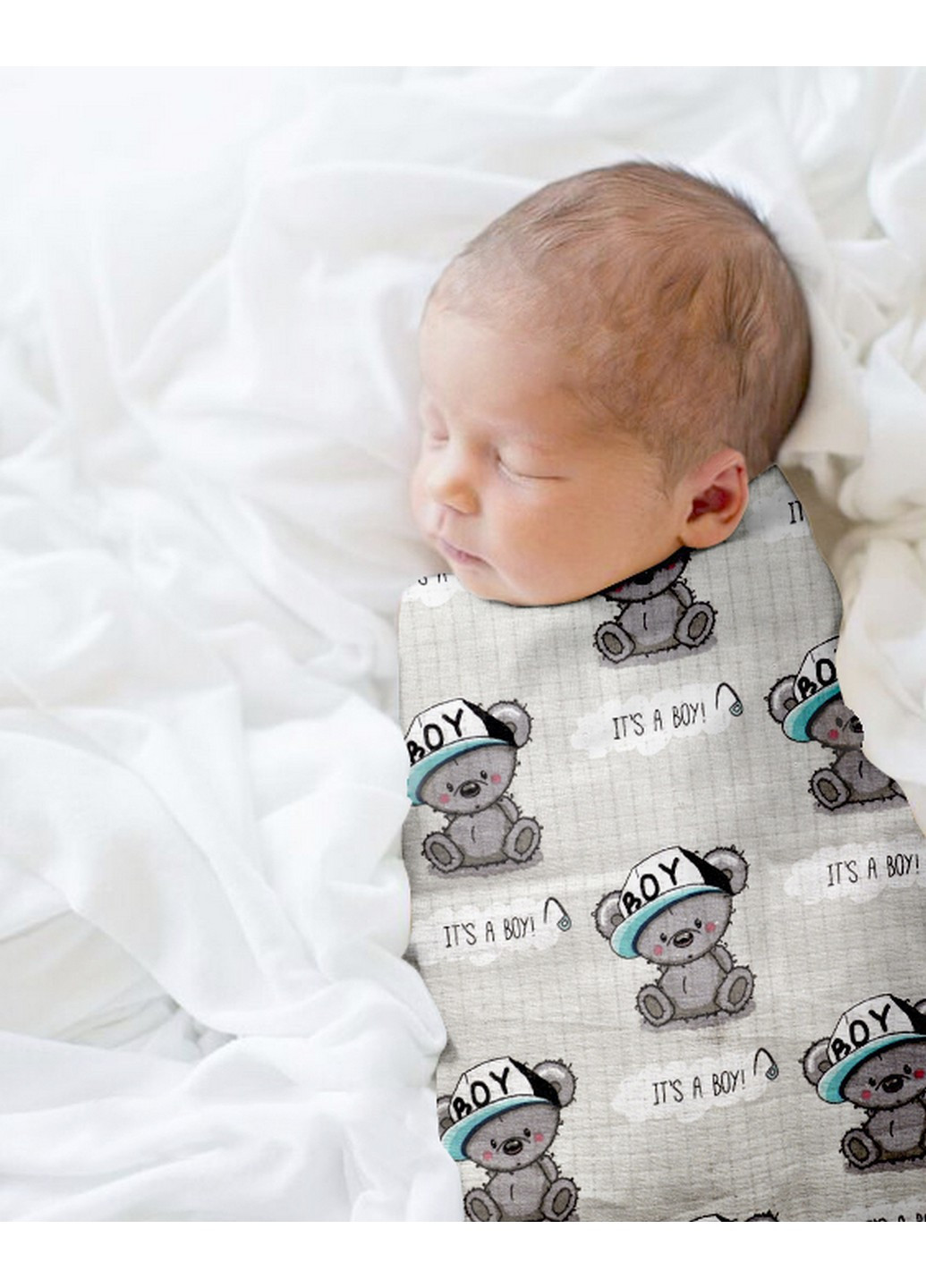 Набір пелюшок бязь BOY BEAR STARS (2 шт) Cosas (250498752)