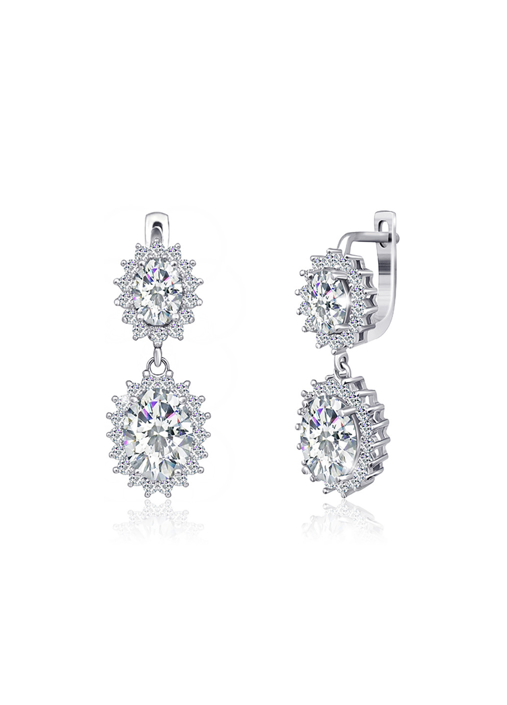 Серебряные серьги с фианитами ск2ф/396 Silvex925 (201169307)