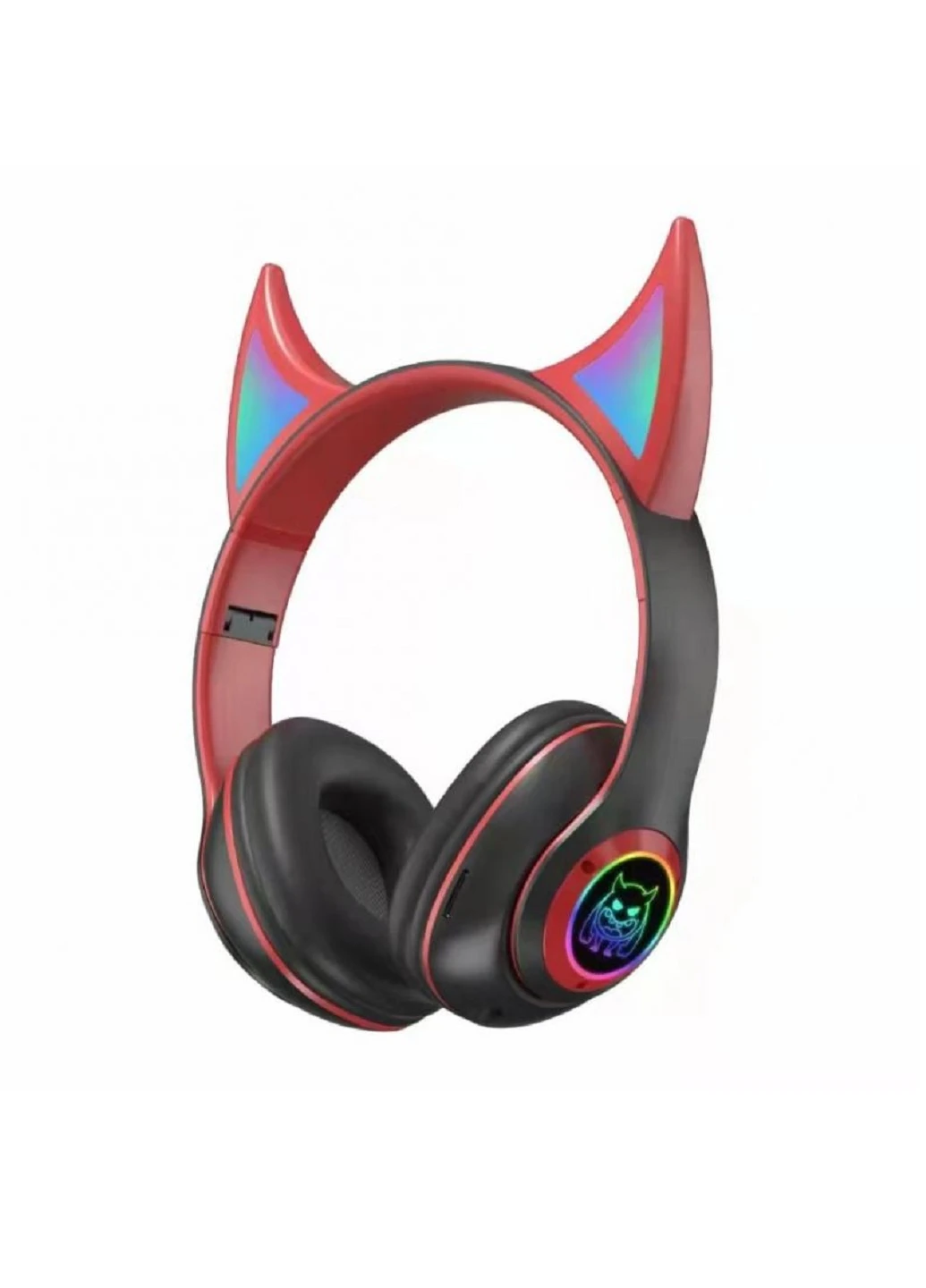 Бездротові Bluetooth навушники з вушками з Led підсвічуванням Блютуз 5.0 TF-карта (24662-Нов) Francesco Marconi (252825453)