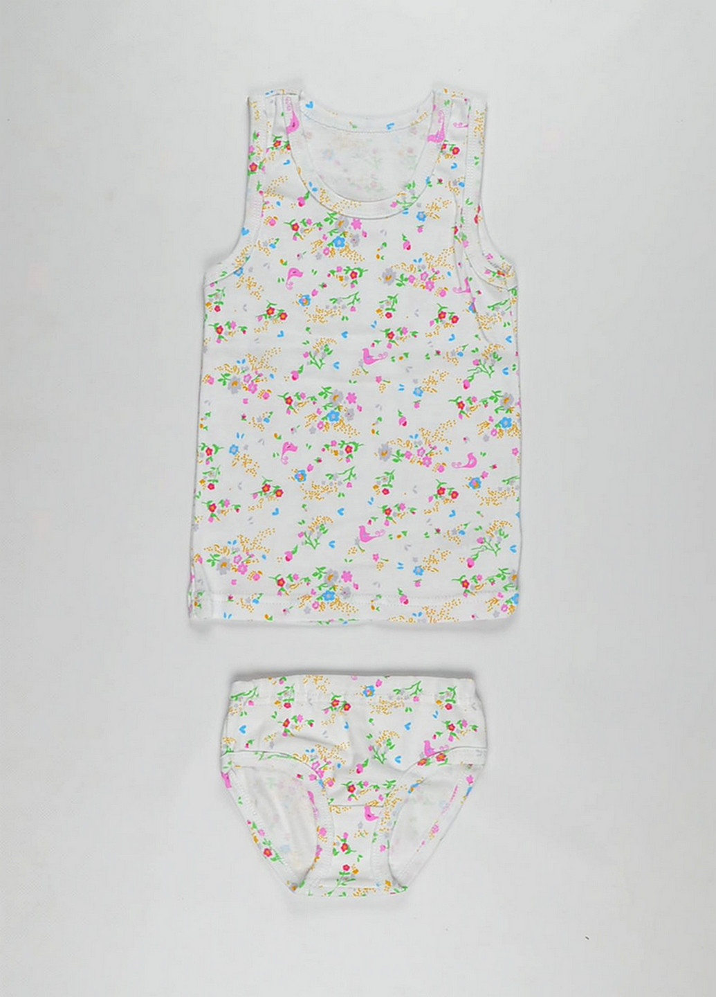 Білий комплект для дівчинки Фламинго Текстиль