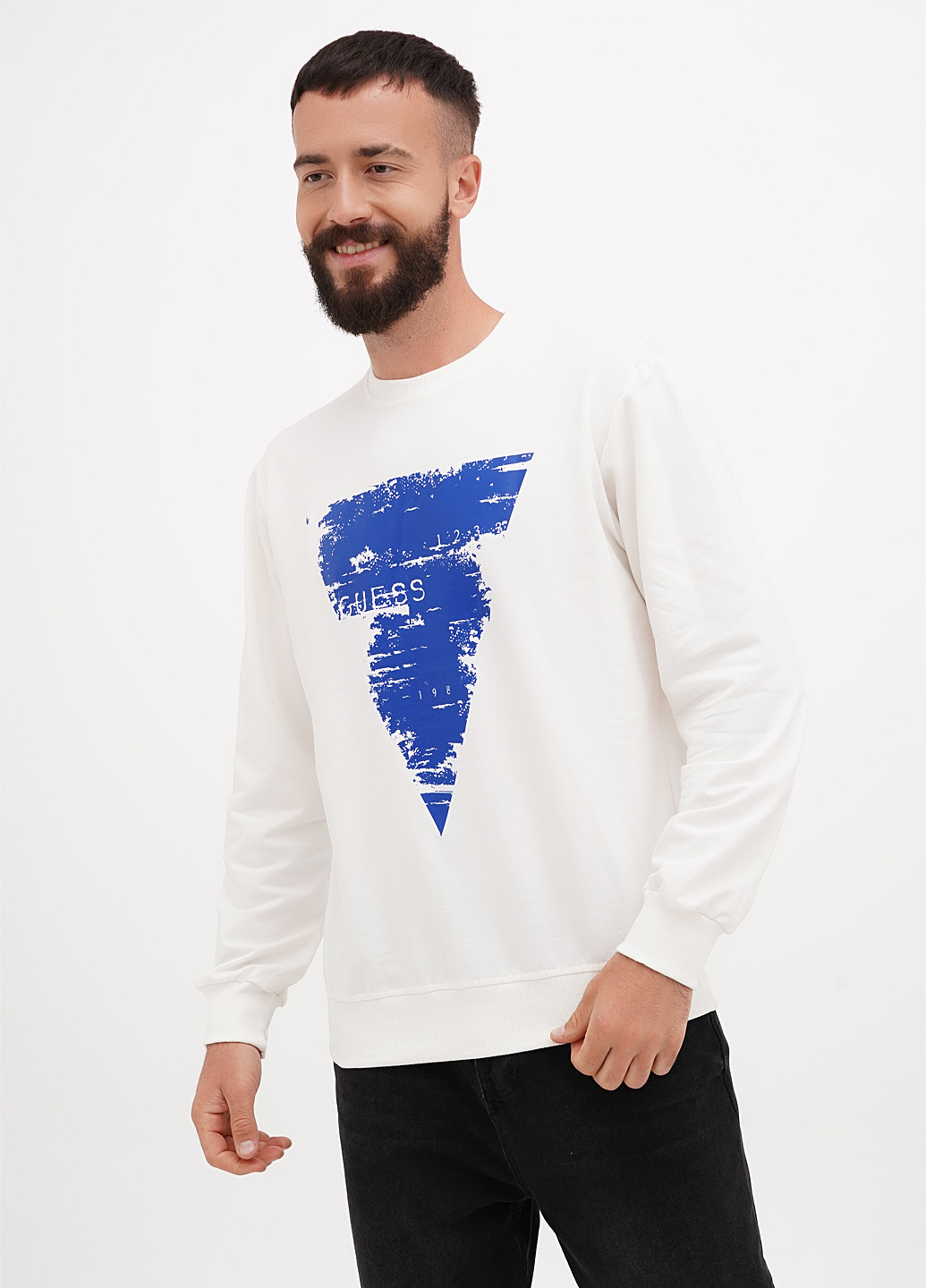 Білий світшот малюнок без декору (305003747)