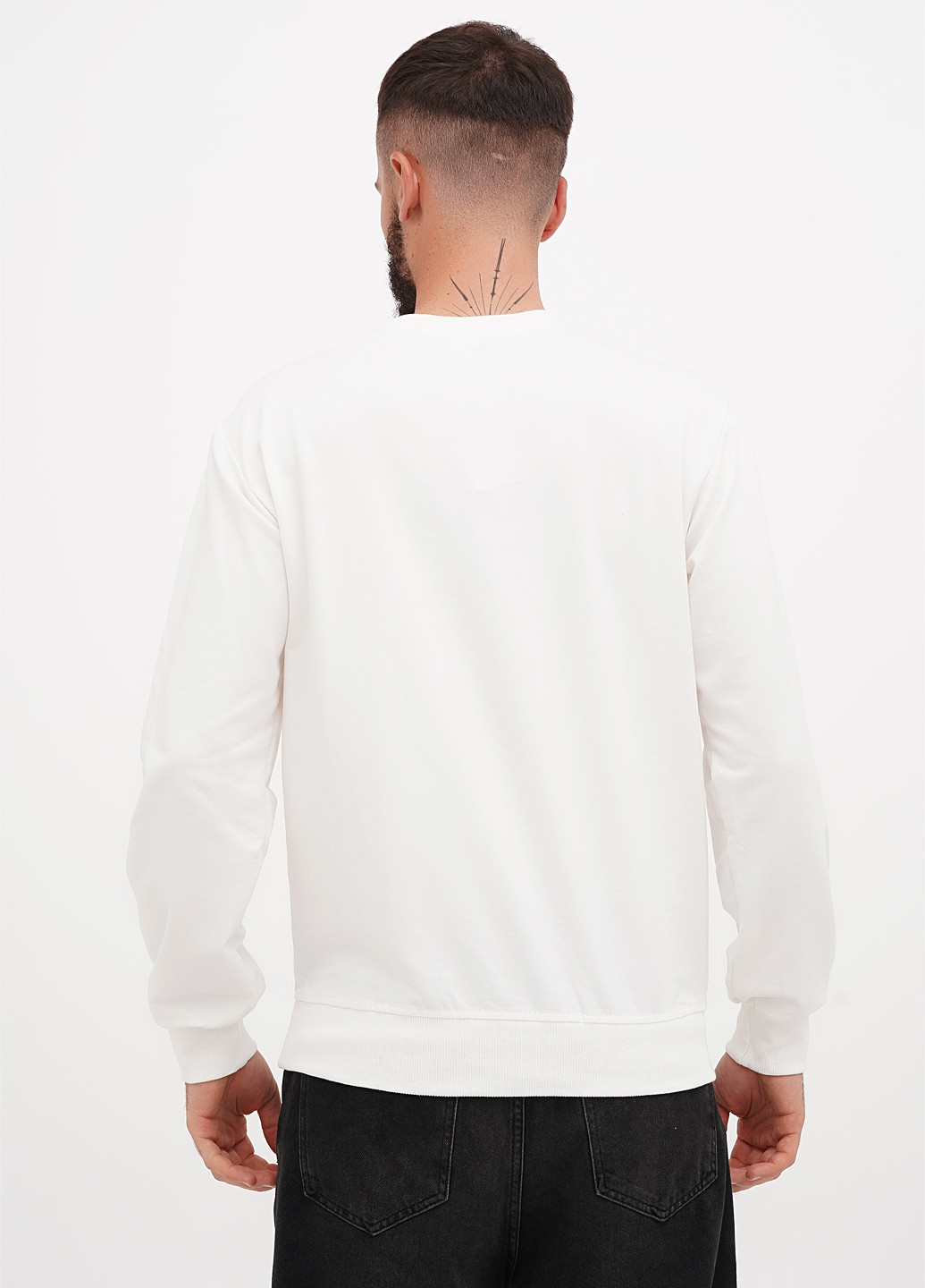 Білий світшот малюнок без декору (305003747)