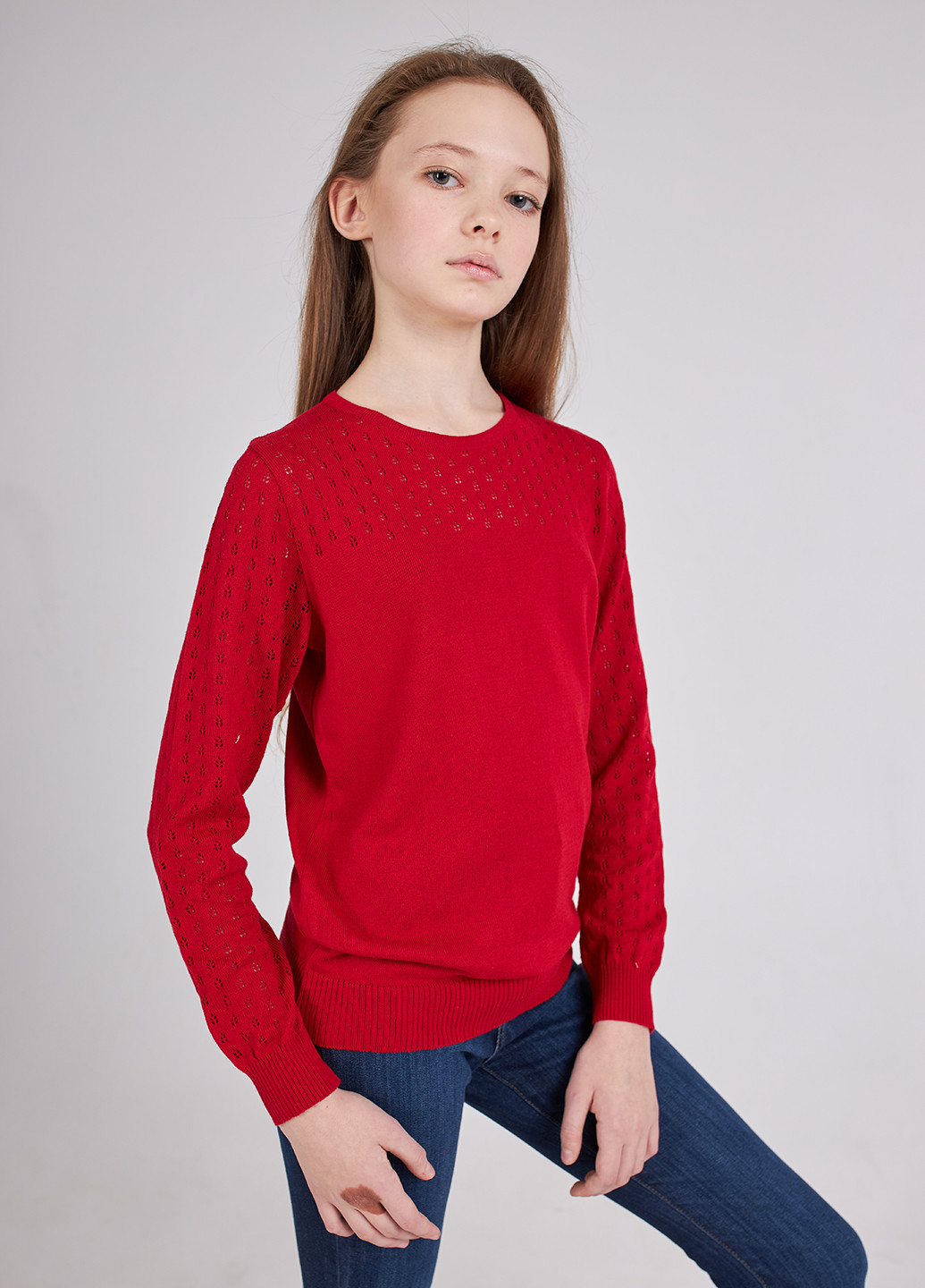 Красный демисезонный свитер Top Hat Kids