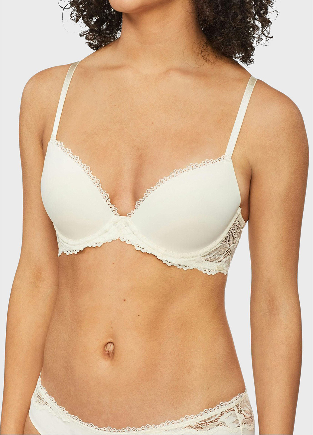 Білий бюстгальтер Calvin Klein з кісточками поліамід