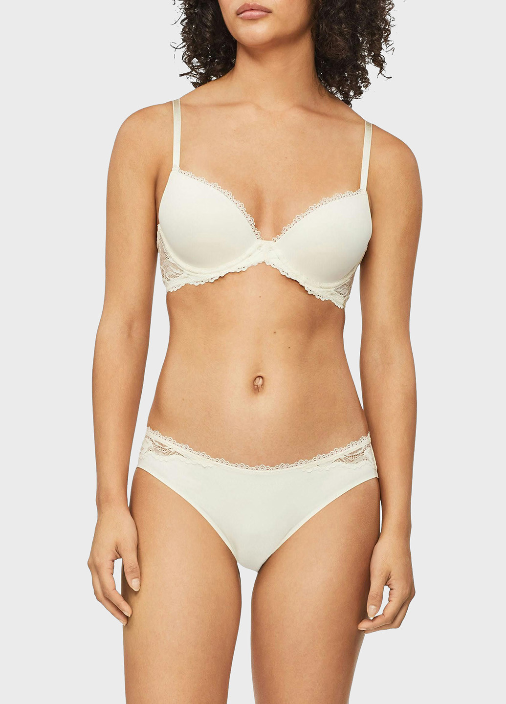 Білий бюстгальтер Calvin Klein з кісточками поліамід