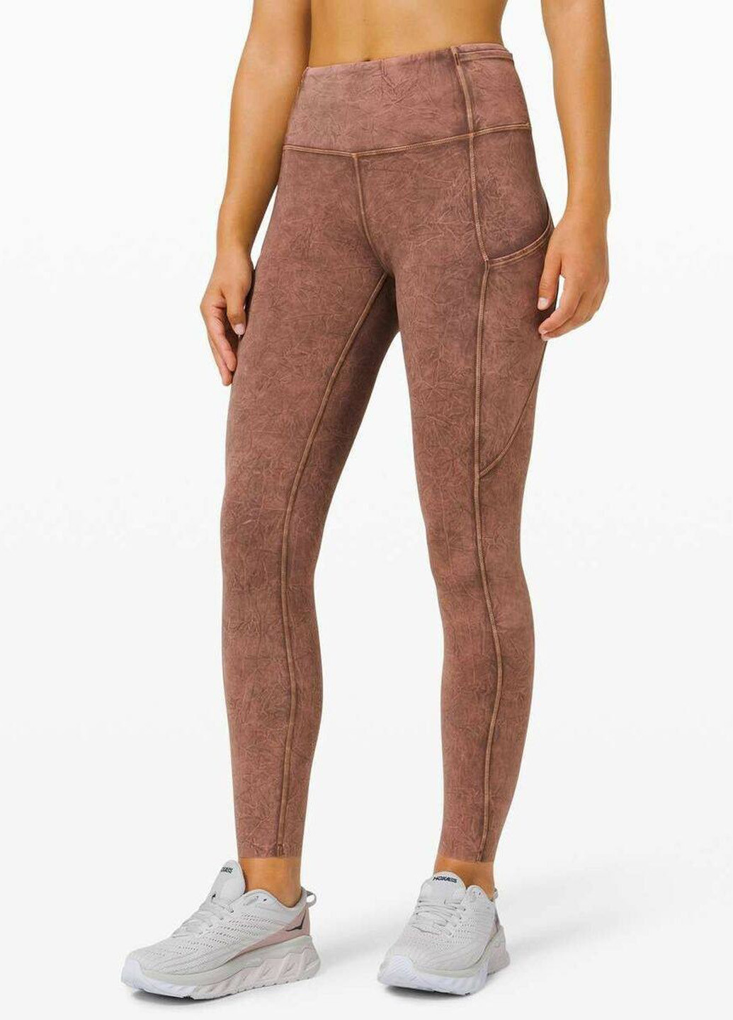 Светло-коричневые демисезонные леггинсы Lululemon Athletica