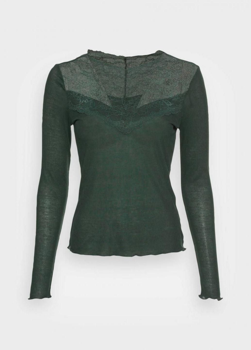 Темно-зеленая демисезонная блуза Vero Moda
