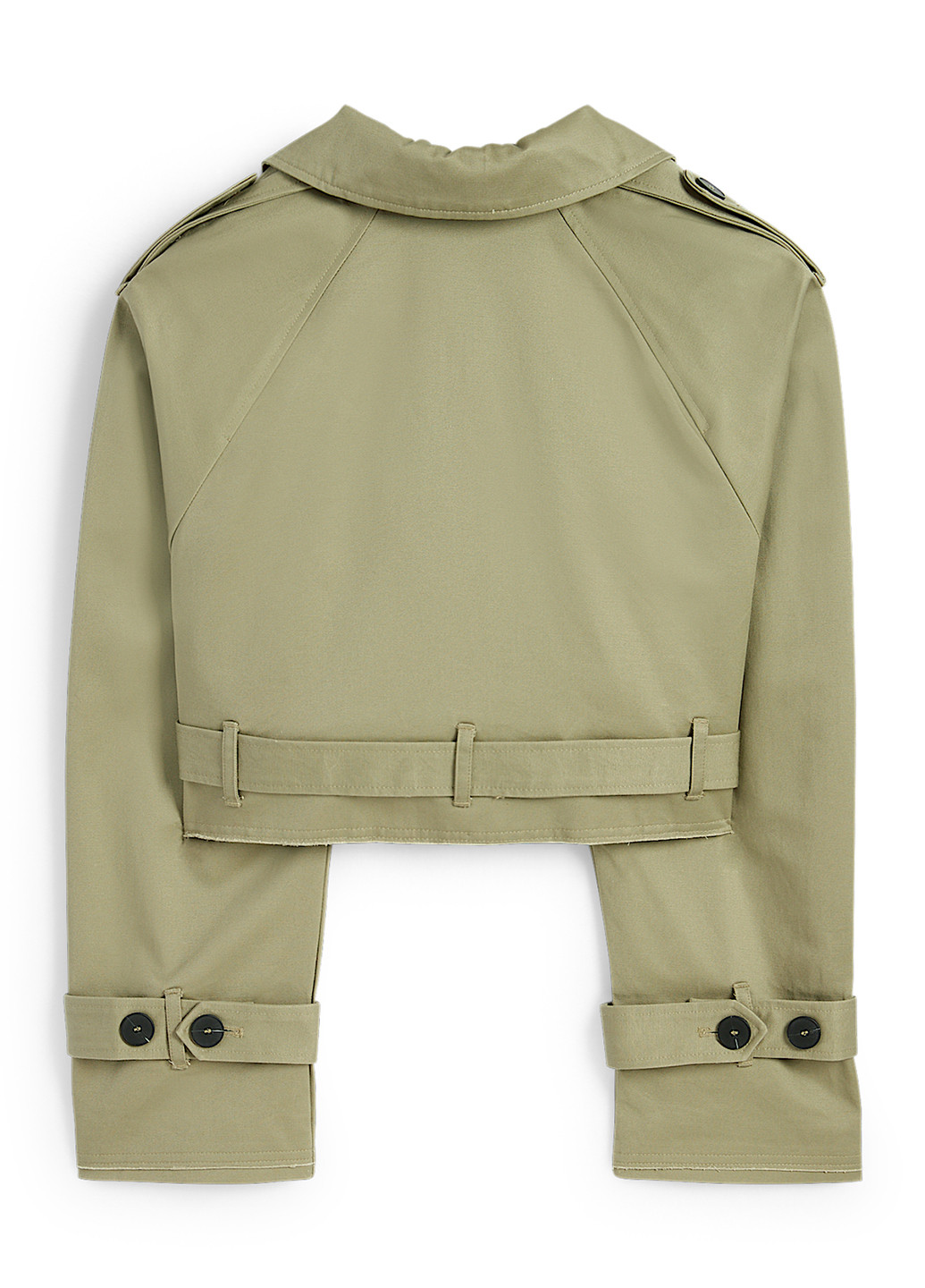 Сіро-зелена демісезонна куртка косуха C&A