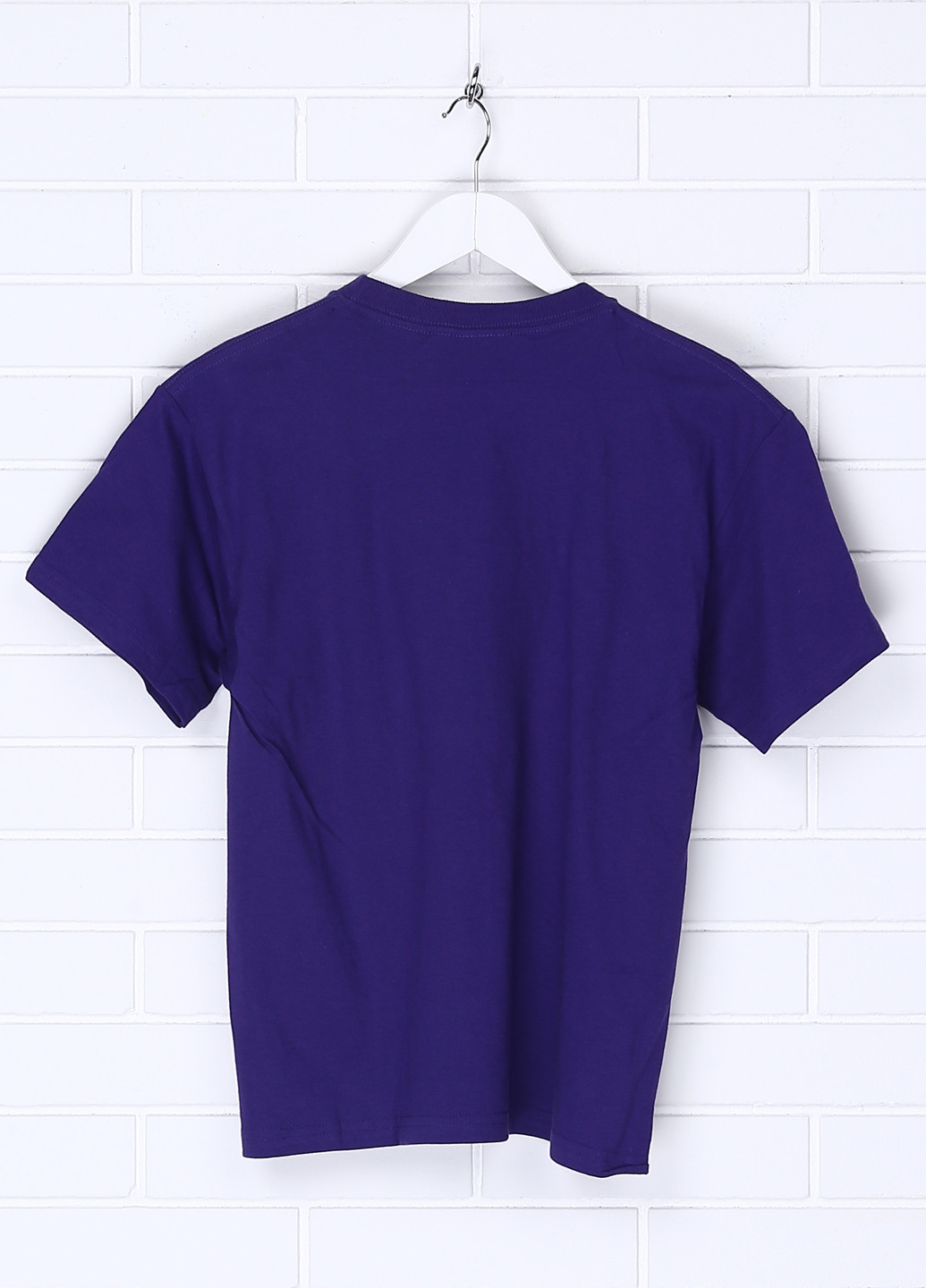 Фиолетовая летняя футболка с коротким рукавом Tultex