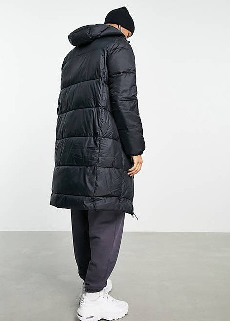 Черная зимняя куртка зимняя удлиненная пальто Columbia 103311721