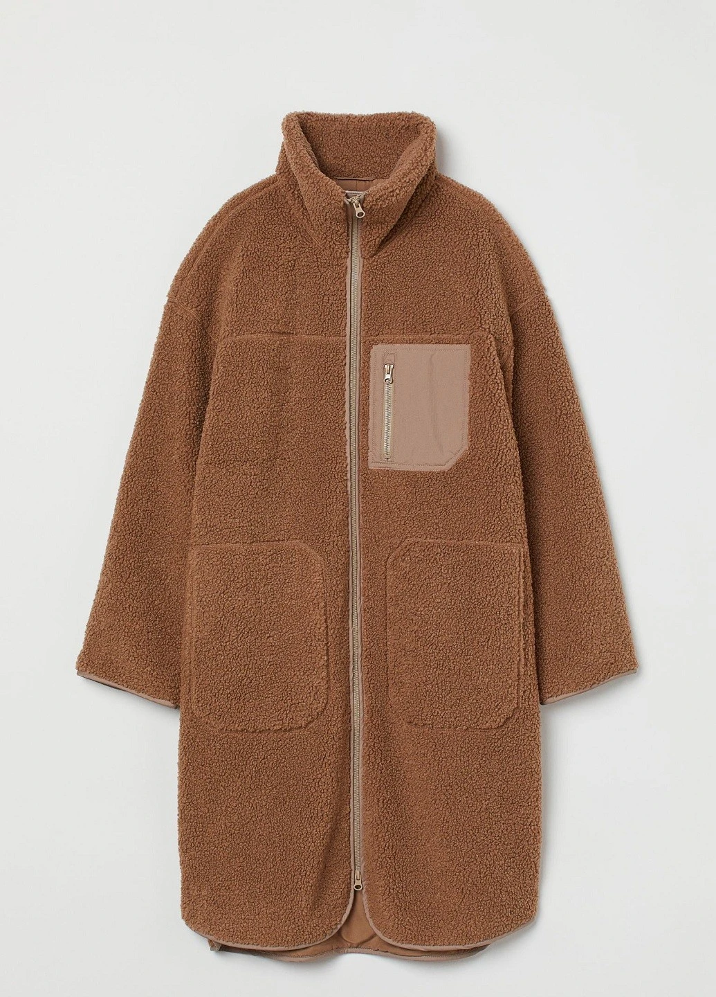 Коричневая зимняя куртка H&M