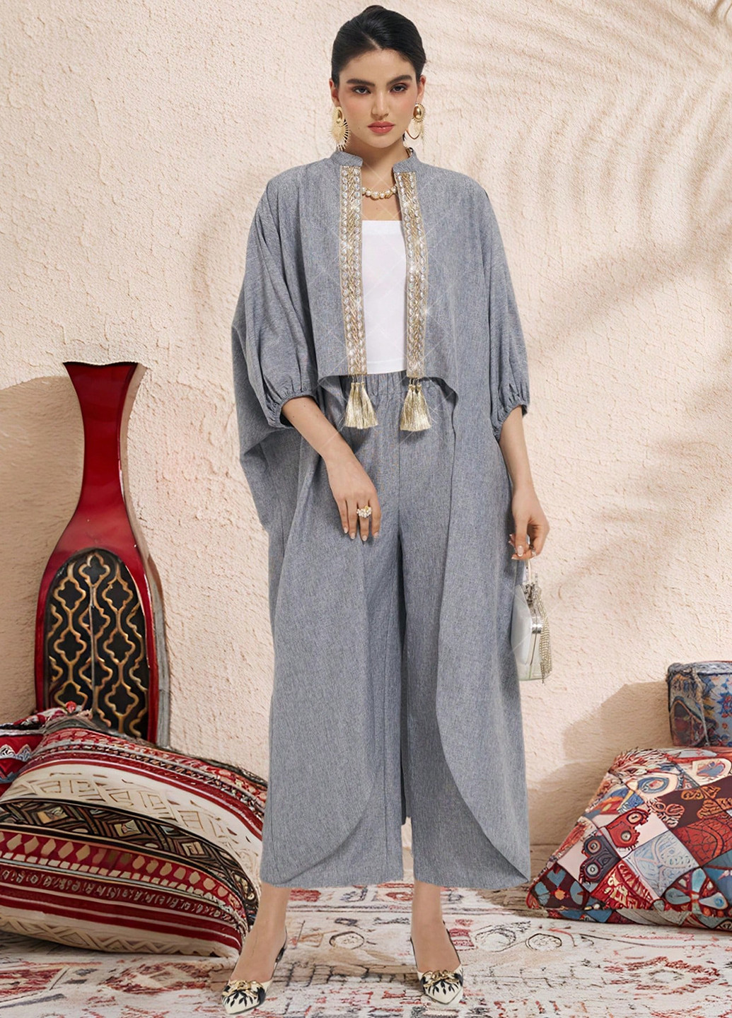 Костюм (накиидка, брюки) SHEIN (366092519)