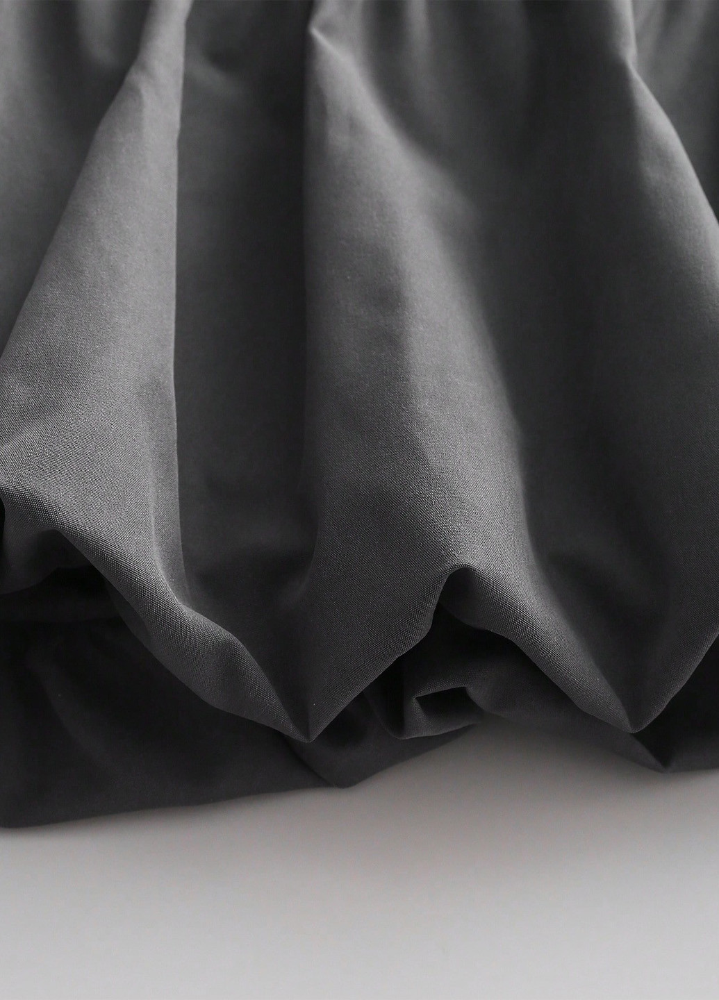 Серая кэжуал однотонная юбка SHEIN баллон