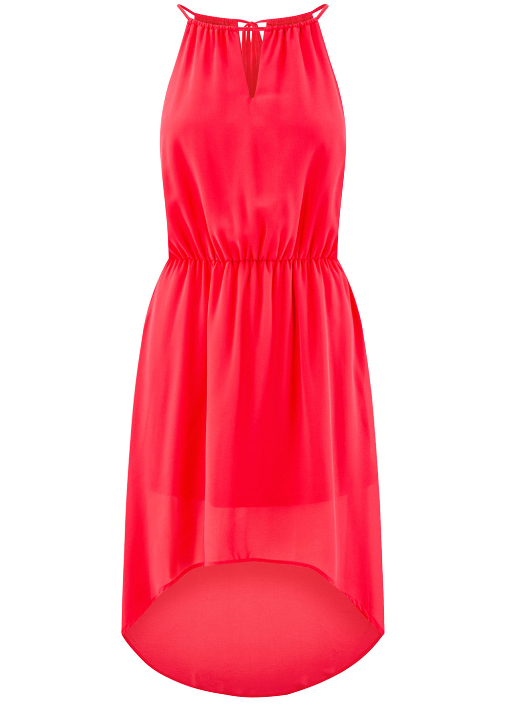 Розовое коктейльное платье Oodji однотонное