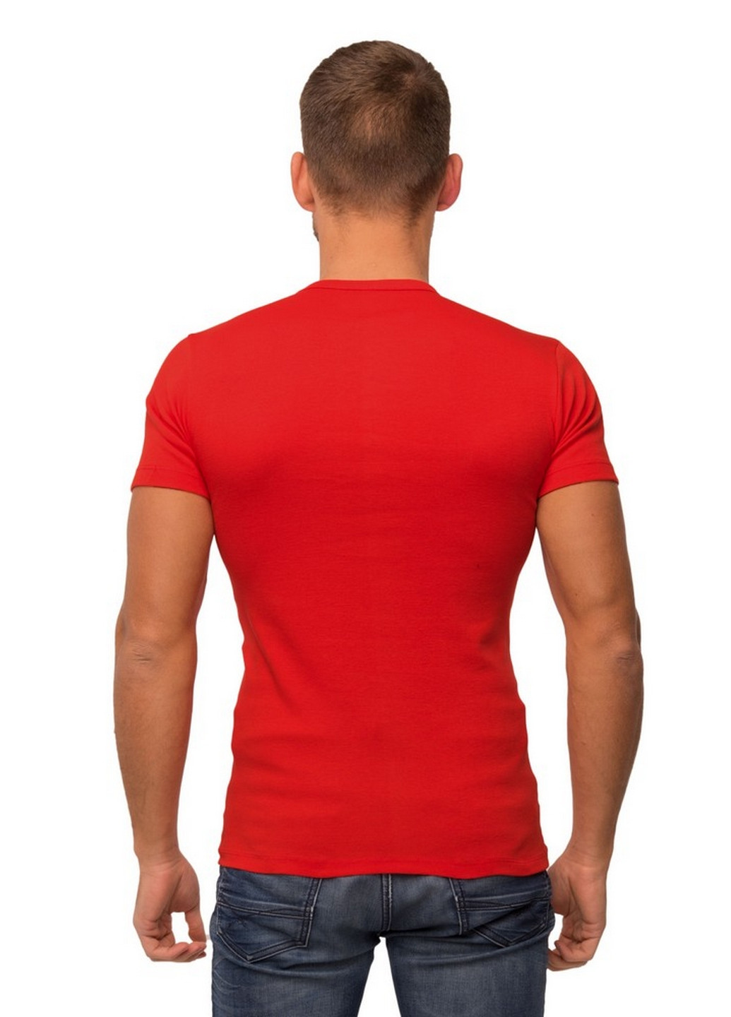 Красная футболка мужская Наталюкс 21-1332