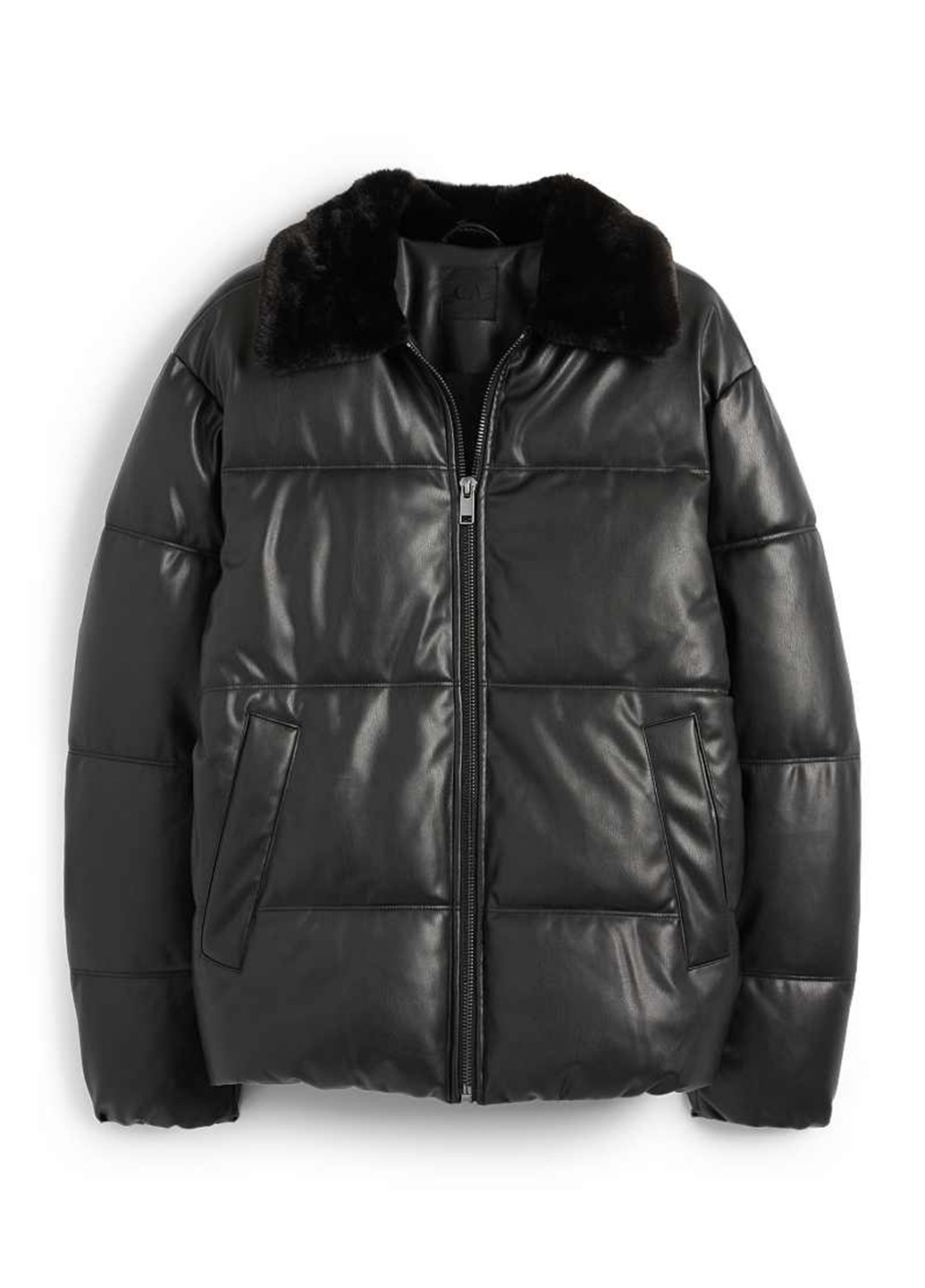 Чорна демісезонна куртка C&A