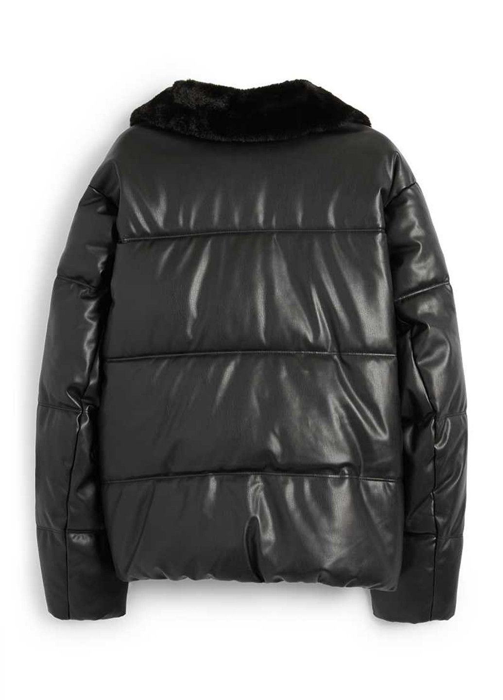 Чорна демісезонна куртка C&A