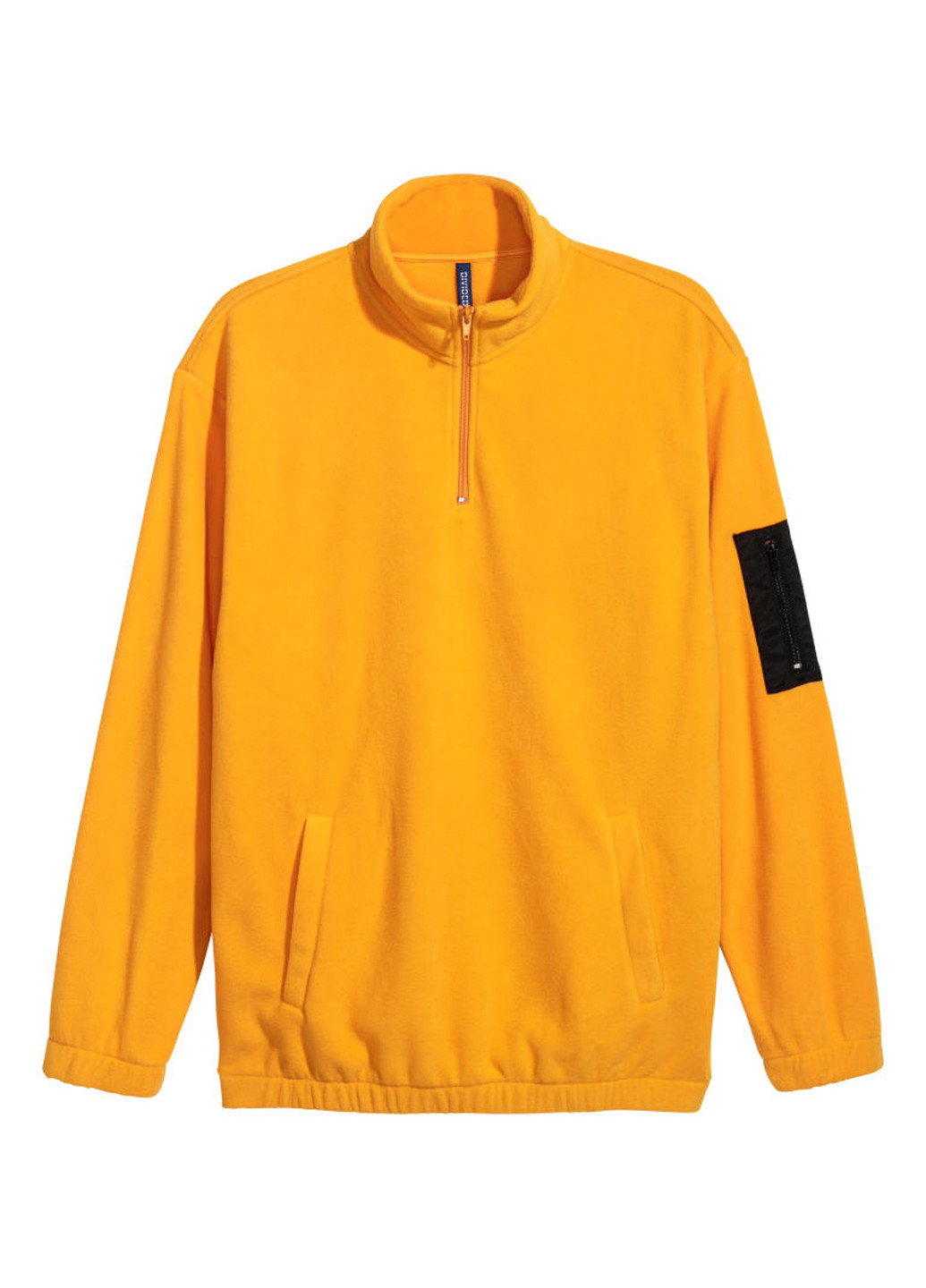 Свитшот H&M - Прямой крой однотонный желтый кэжуал - (143810993)