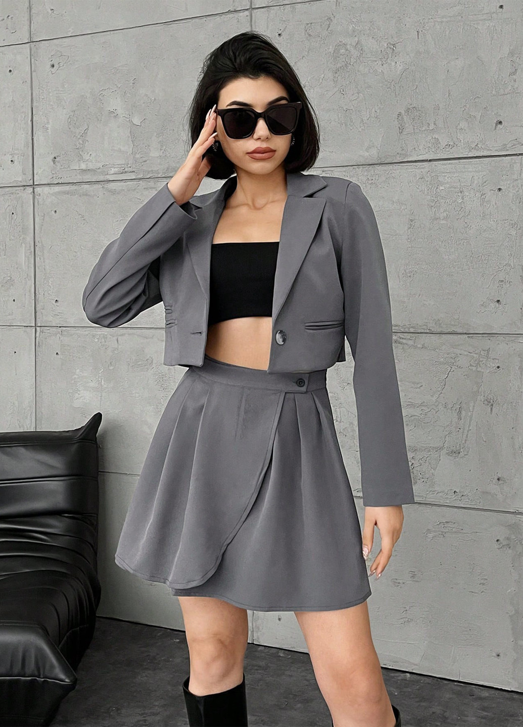 Костюм (жакет, юбка) SHEIN (317185584)