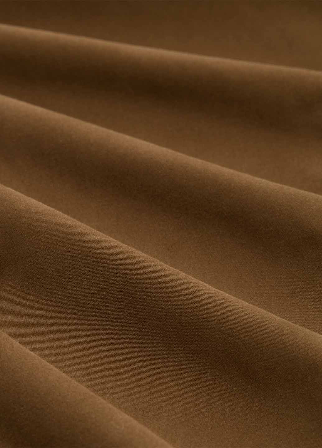 Коричневые кэжуал демисезонные прямые брюки Tom Tailor