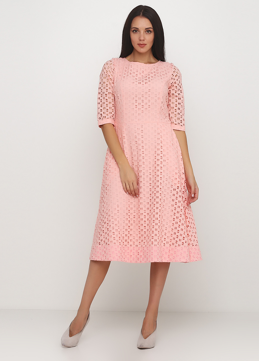 Світло-рожева кежуал плаття, сукня Andre Tan однотонна