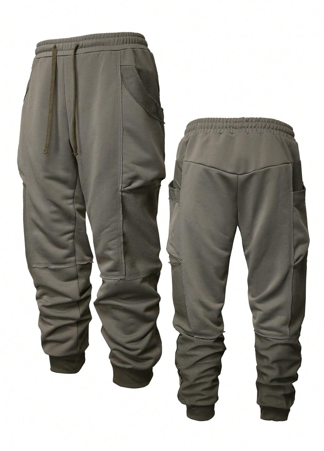 Зеленые спортивные, кэжуал демисезонные джоггеры брюки SHEIN