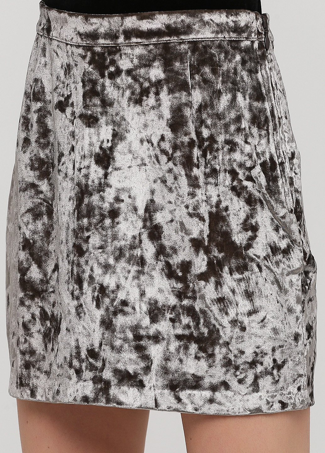 Оливковая кэжуал однотонная юбка H&M карандаш