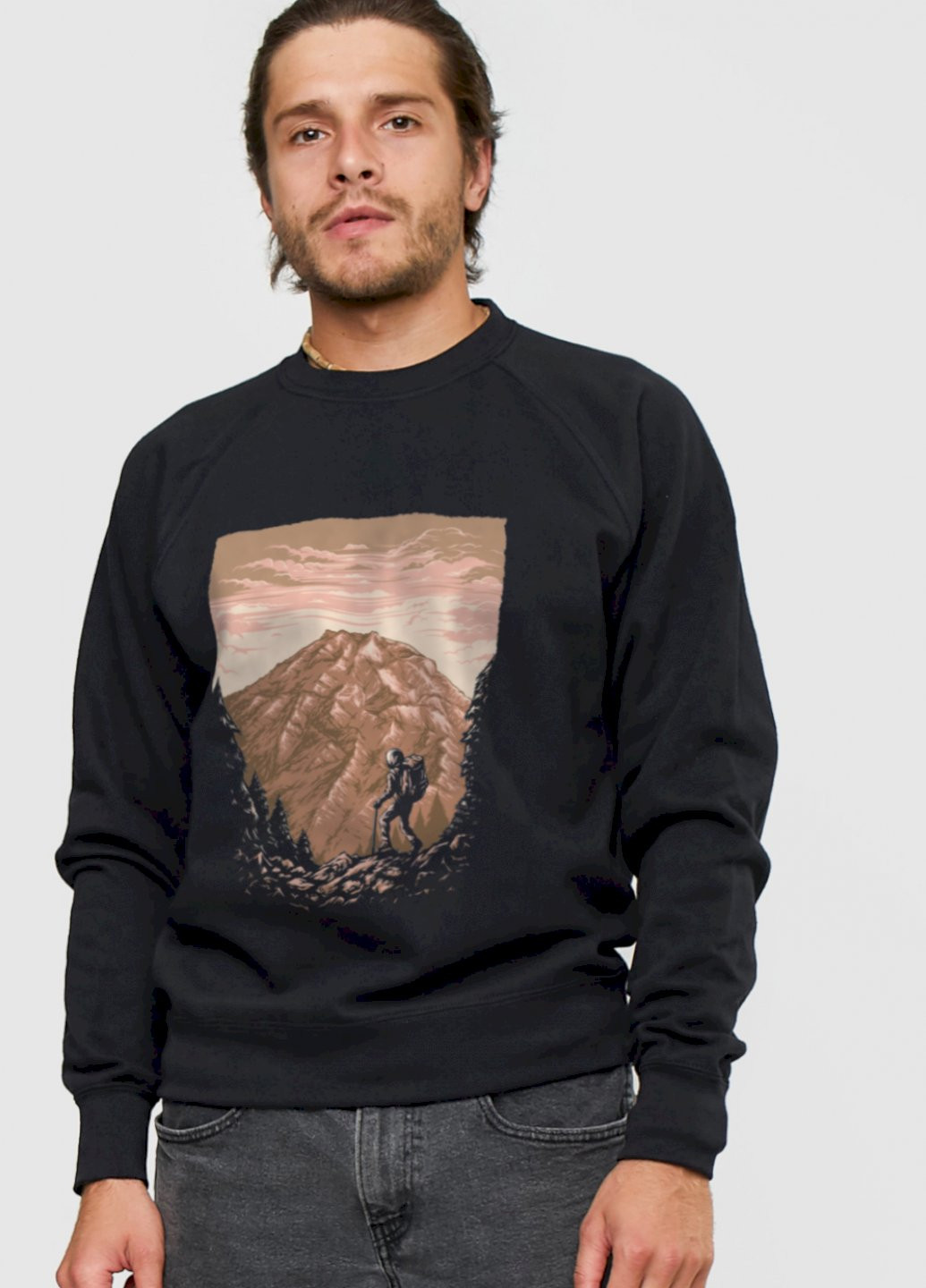 Черный свитшот мужской YAPPI рисунок (251424319)