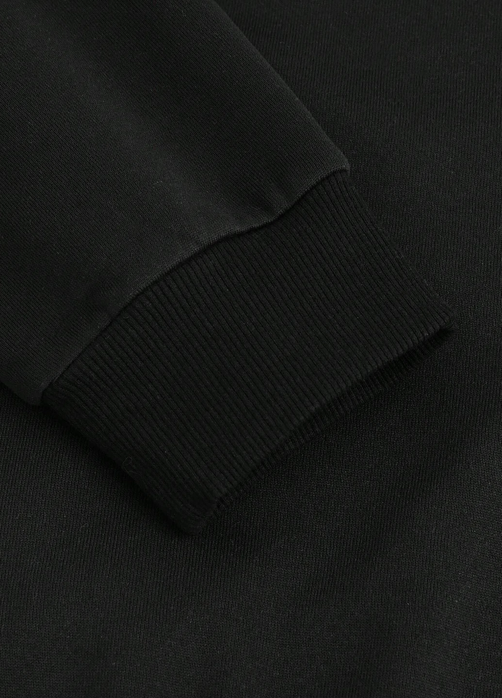 Чорний світшот SHEIN напис без декору (308798962)