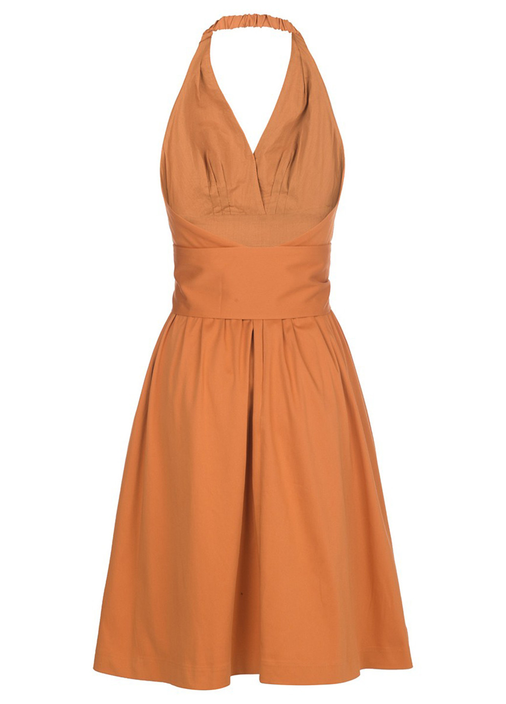 Оранжевое кэжуал платье клеш LOVE REPUBLIC