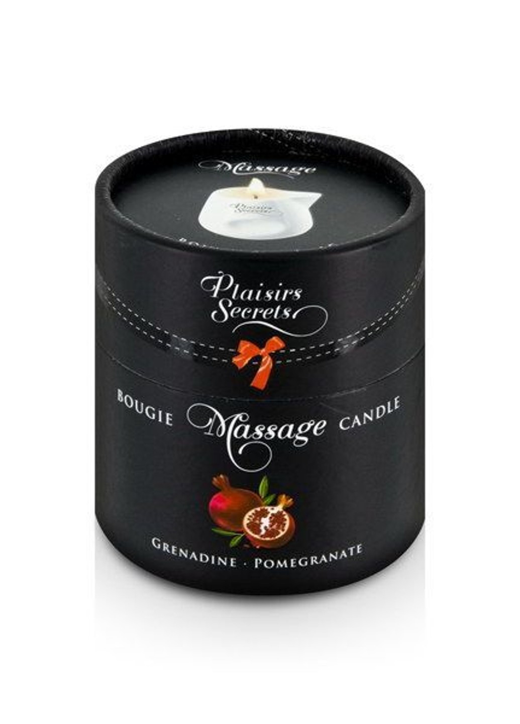 Массажная свеча Pomegranate (80 мл) подарочная упаковка, керамический сосуд Plaisirs Secrets (255169446)