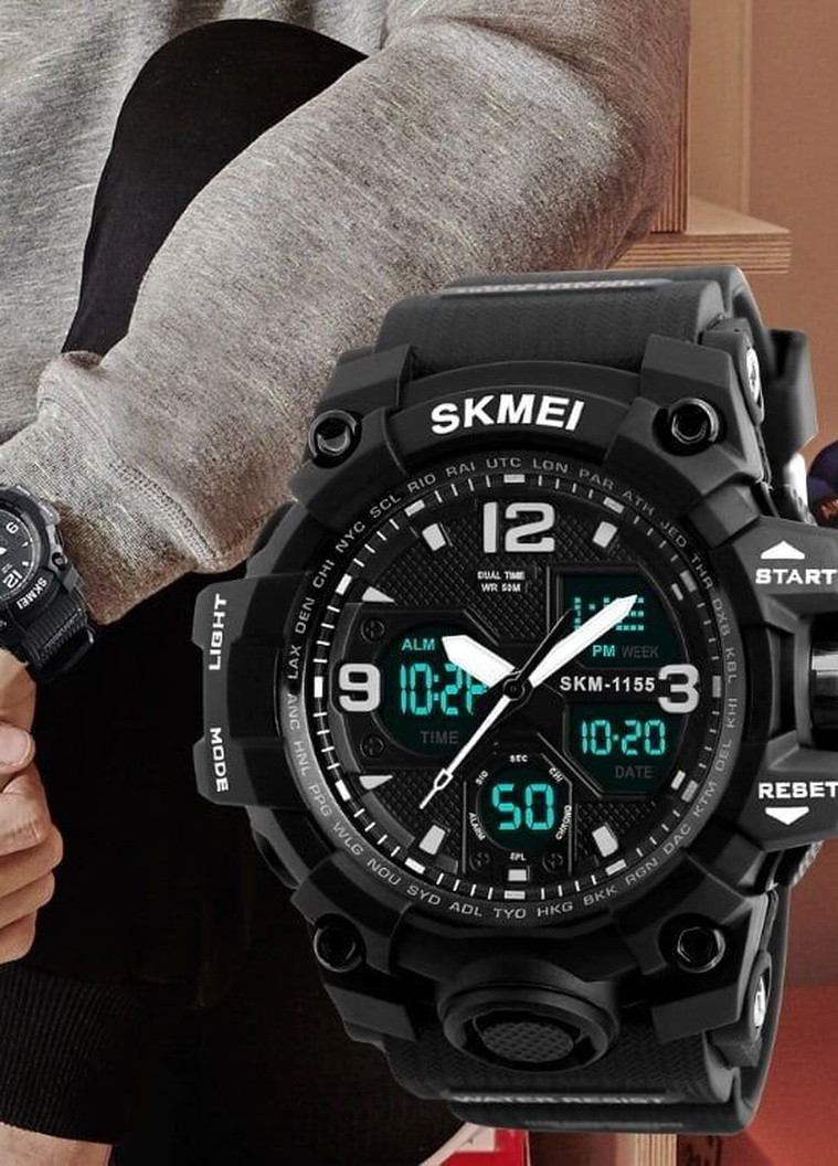 Мужские Часы 1155B Hamlet кварцевые спортивные Skmei (226691232)