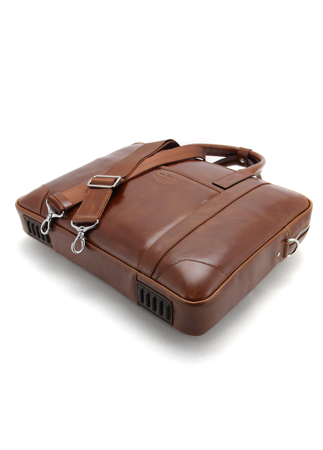 Сумка для ноутбука кожаная 15.6', MackBook 16' 7071 коричневая Tom Stone (239785442)