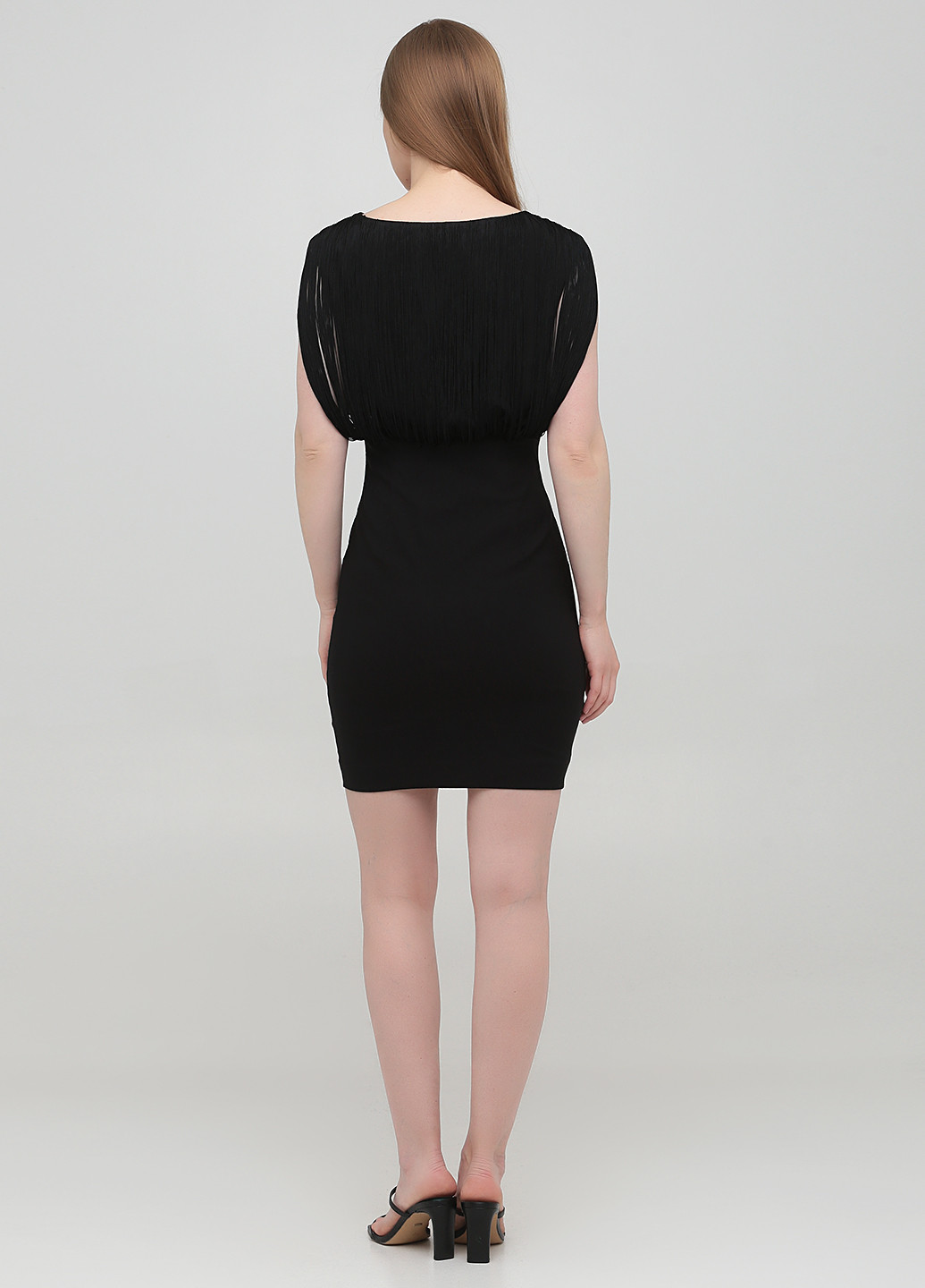 Черное коктейльное платье футляр Vero Moda однотонное