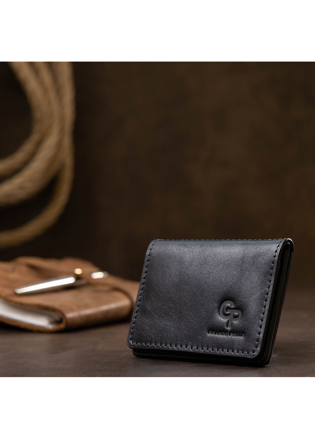 Кожаная обложка для документов 10х7,5х1 см Grande Pelle (252415356)