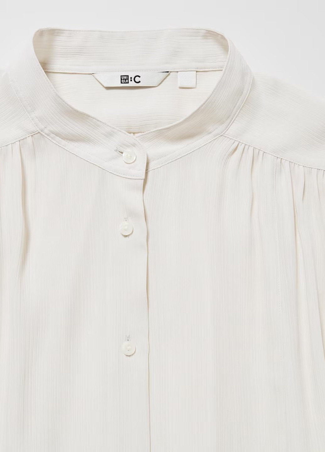 Белая демисезонная блуза Uniqlo