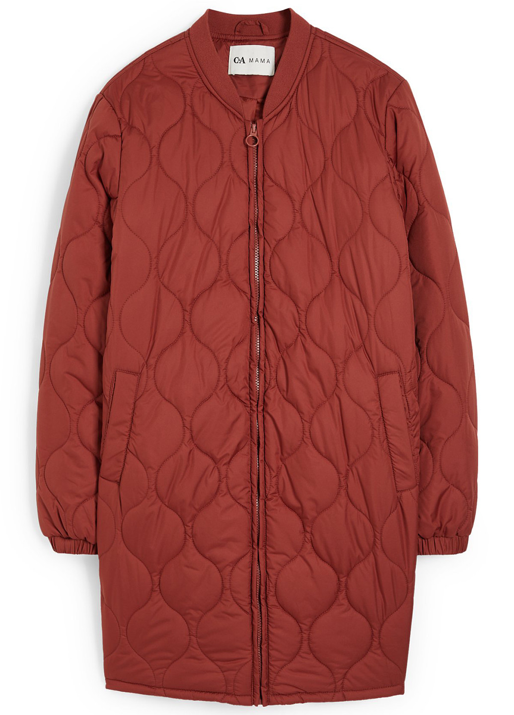 Терракотовая демисезонная куртка для беременных C&A
